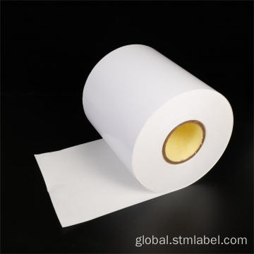Thermal Label Roll Direct Thermal TOP Water Based Permanent White Glassine Supplier